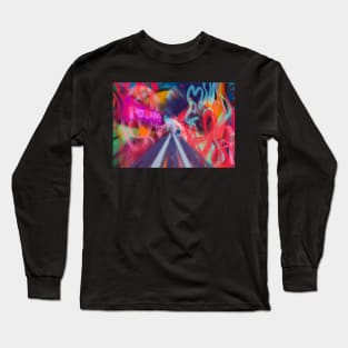 Trippy Digital Painting Long Sleeve T-Shirt